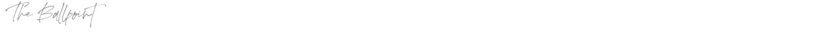 The Ballpoint font preview